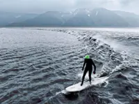 Riding the edge of Alaska