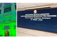 Penang Hospital lights up in green as tribute to organ donor mother of five