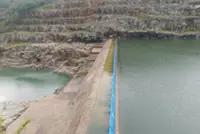 Paunglaung Dam in Myanmar reaches full supply level; authorities monitor spillway overflow