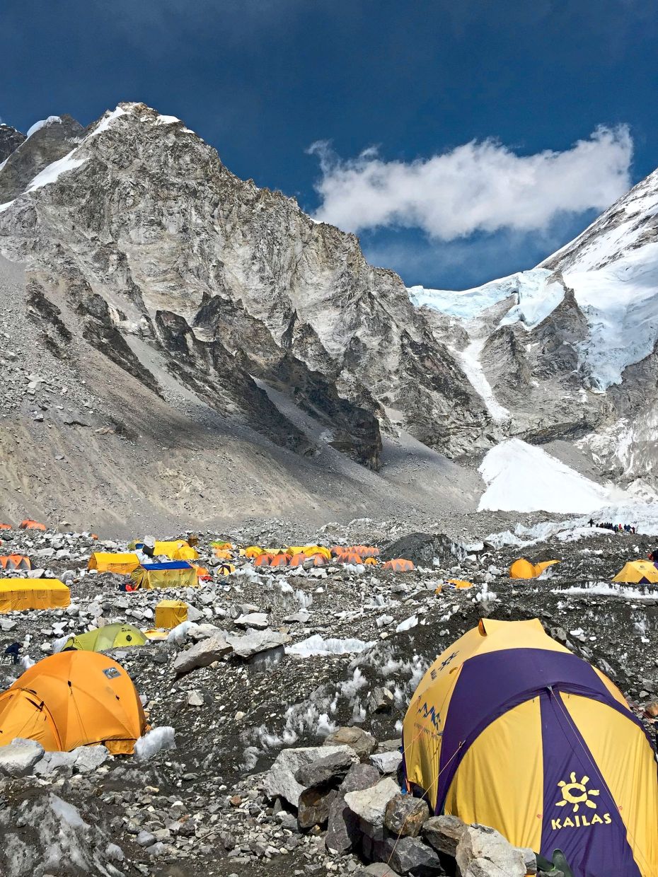 Every climbing season on Everest, a huge amount of trash – including human waste – is left on the mountain for Sherpa teams and cleaning crews to collect later.