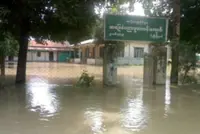 Schools temporarily closed in northern Myanmar as Ayeyawady River floods low-lying villages