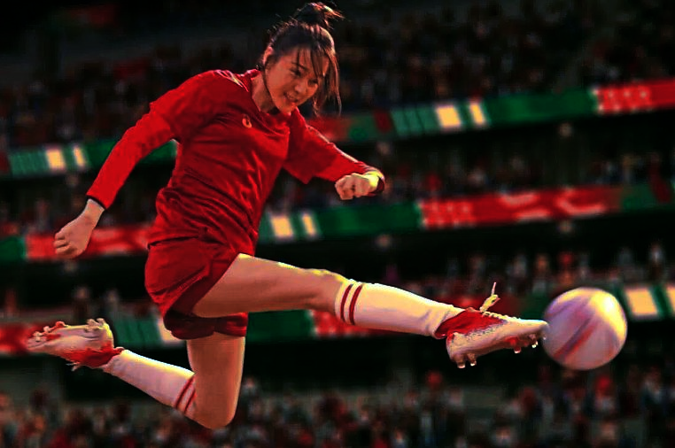 DilrabaDilmurat plays striker Yulong in 'Kung Fu Soccer'. Photo: Handout