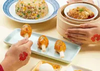 Five-dish set menu at dim sum outlets