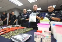 Johor cops seize nearly RM8mil worth of drugs, arrest nine in series of raids