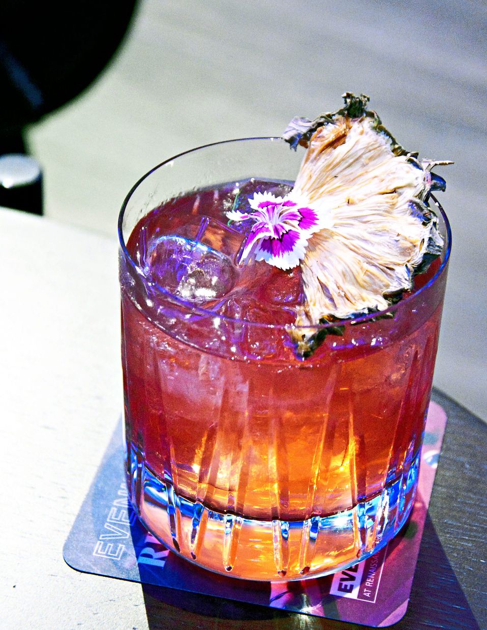 The R Mai Tai is a pairing of Another’s Hendrick’s Gin with Sailor Jerry spiced rum.
