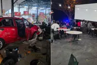 Woman killed by falling pole after driver crashes into Cheras food court
