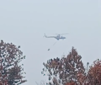 Bomba water bombing to fight Samunsan forest fires