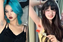 Young Chinese women dye armpit hair as fashion statement and expression of bodily autonomy