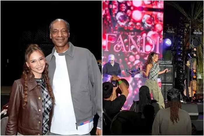 Iman Fandi got to share the stage with American rapper Snoop Dogg at Superstar Among Friends: Broadus Together on Aug 15. -- PHOTOS: IMANFANDI17/INSTAGRAM