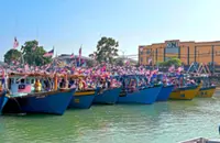 Highway convoy takes to the sea