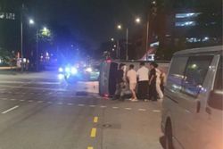 Man arrested for drink driving, driving without licence after accident in Geylang