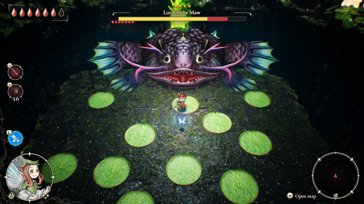 The boss fights in Adventures of Elliot are a real treat if you like a challenge, but there are ways to reduce the difficulty. (Hint: some accessories nullify entire categories of stage hazards.)