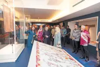 Queen launches textile museum