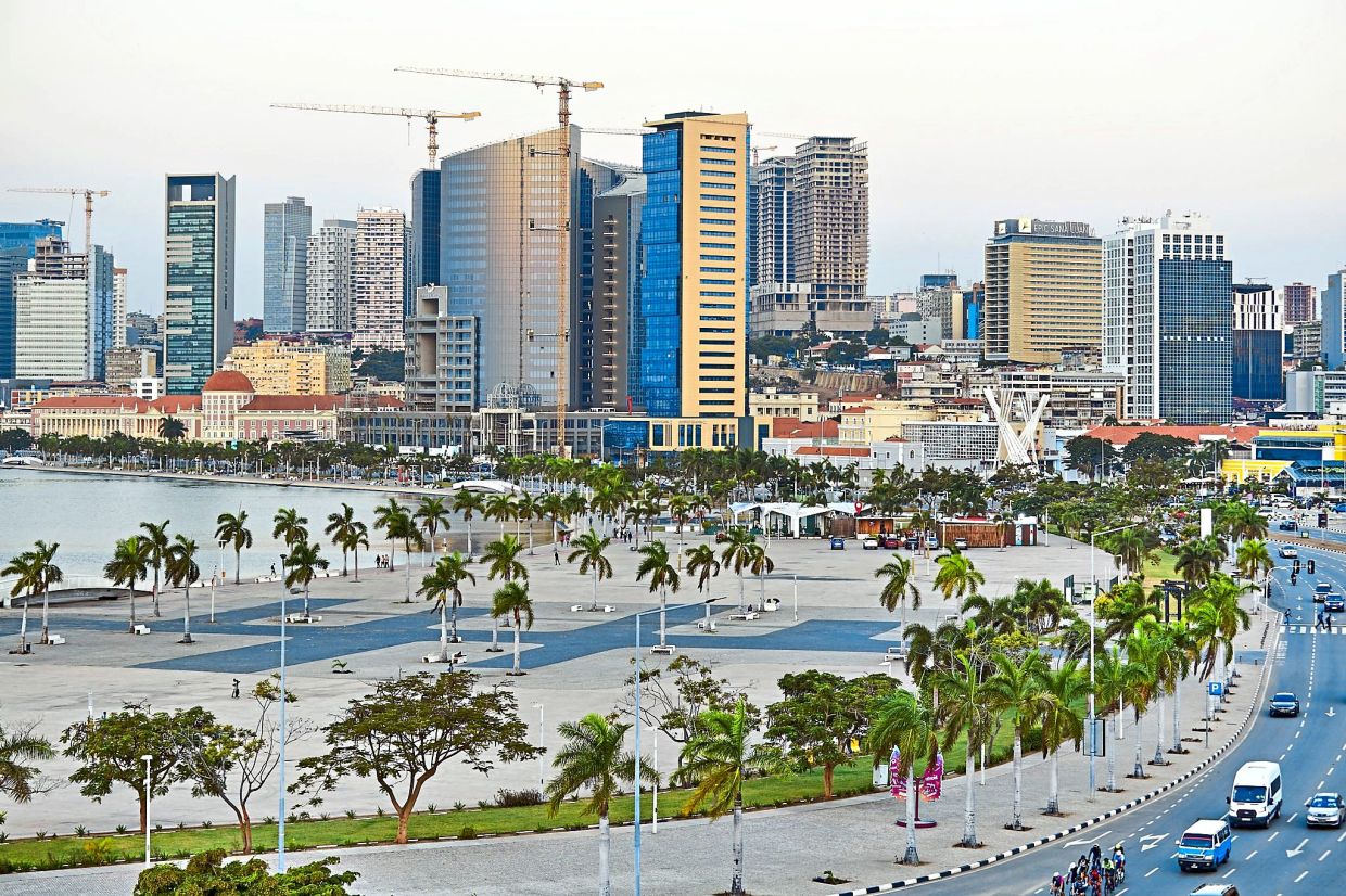 The capital, Luanda, is perched right on the Atlantic.
