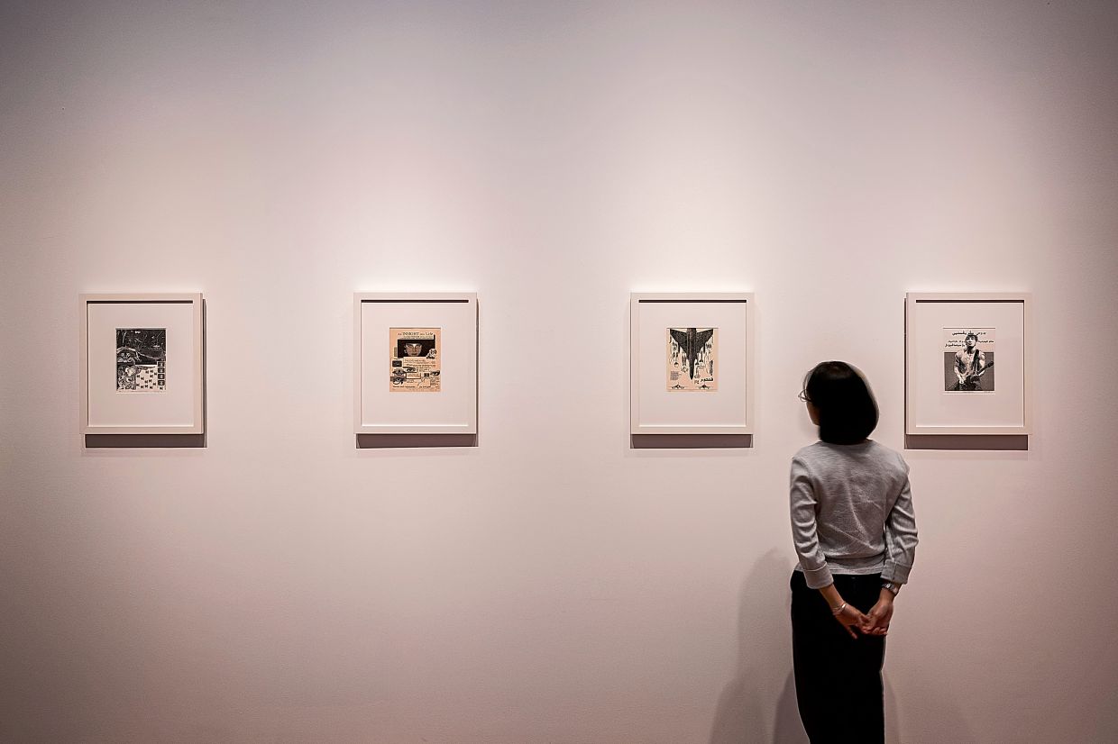 Ismail’s 'Digital Collage' series (1988) is a pioneering work that reflects the region’s early embrace of computer-based art. Photo: National Gallery Singapore