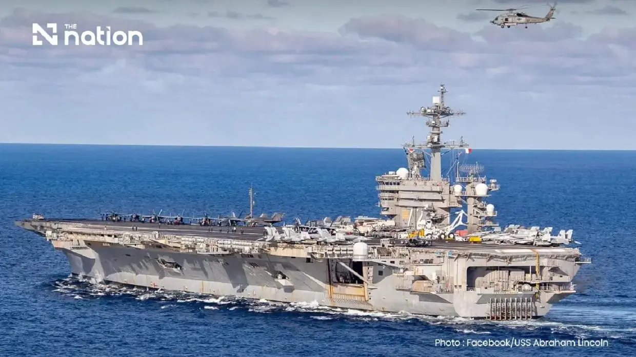 USS Abraham Lincoln to visit Thailand next week for crew rest after 200-day deployment; Thai Navy says no military training involved