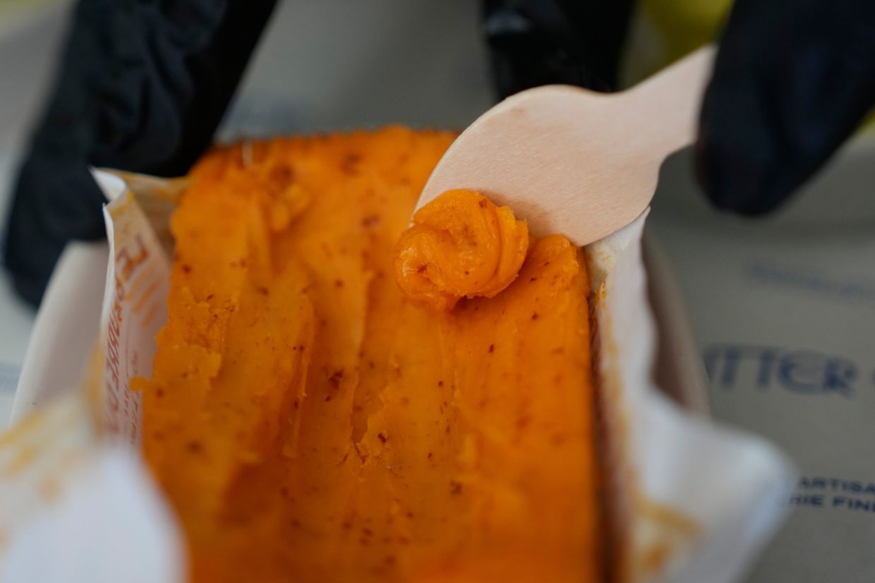 Chili-flavoured butter is on display at Le Butter Shop.
