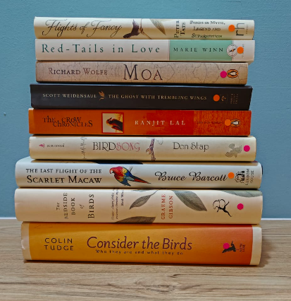 A selection of books on birds and nature set for the special sale at Sunda Shelves in Petaling Jaya, starting Aug 28. Photo: Sunda Shelves
