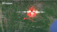 Magnitude 4.3 earthquake recorded in Laos near northern Thailand