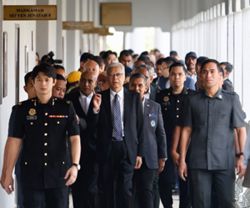 Ismail Sabri arrives in court to face charge under MACC Act