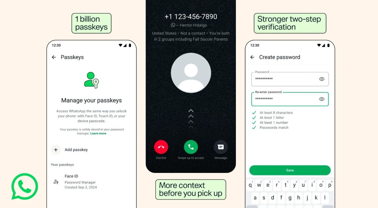WhatsApp verbessert die Kontosicherheit mit drei neuen ...