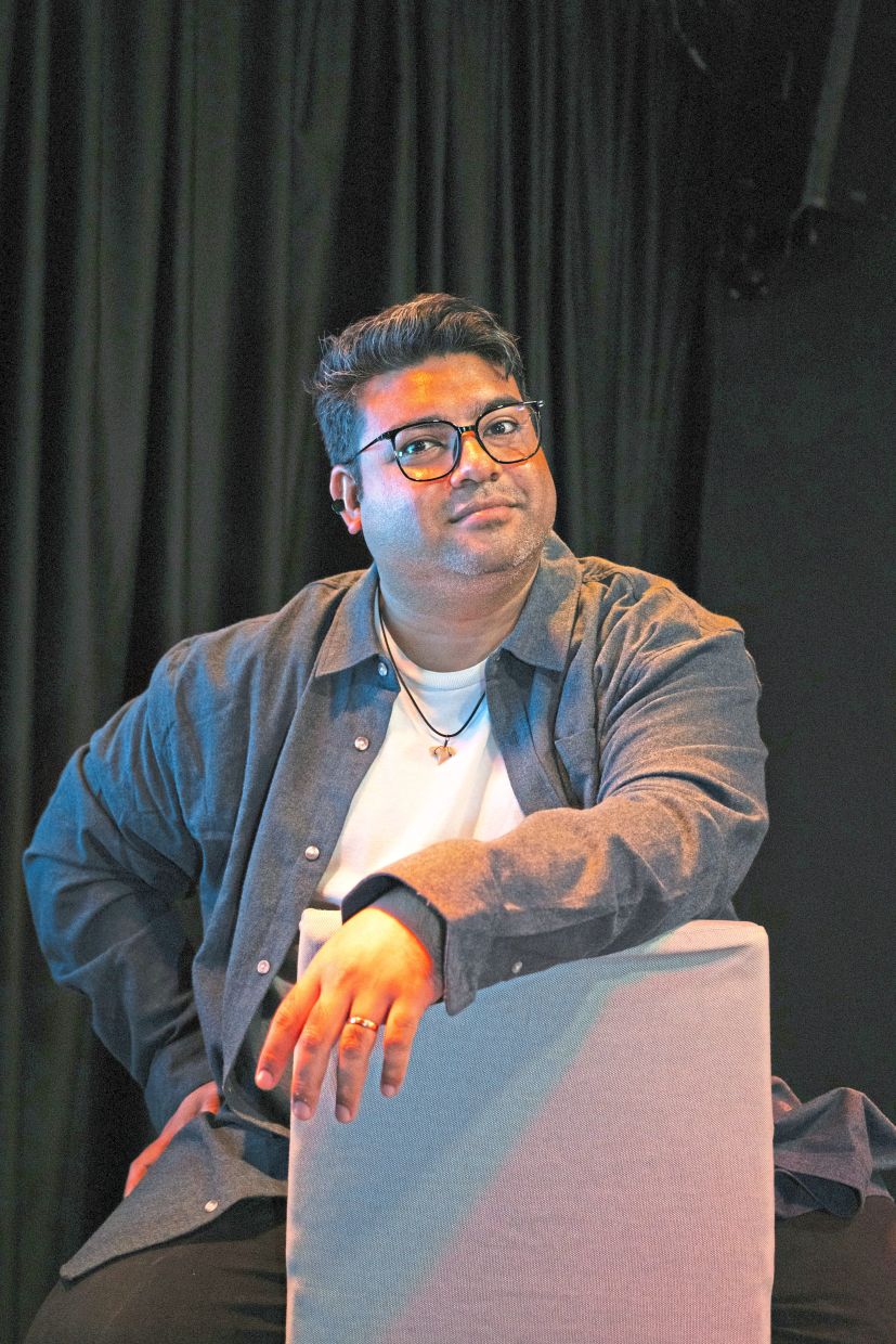 Skatu reveals the play originated from a WhatsApp conversation between Ranessa and him early last year. — ENGKU ARMAND