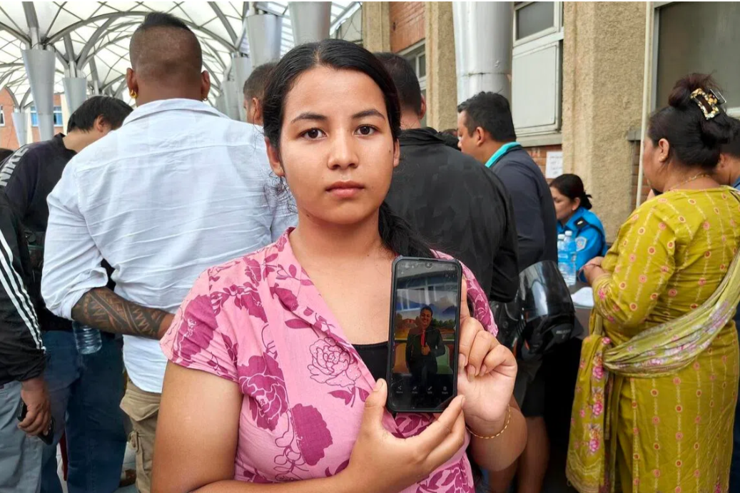 Sushila Shrestha is looking for her 21-year-old brother, Bir Bahadur Shrestha, a truck driver headed to the Chinese border to ferry goods back into the country. - ST PHOTO: DEBARSHI DASGUPTA