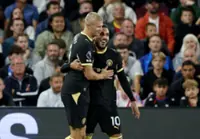 Soccer-Doubles for Cherki, Haaland as Man City cruise to 4-1 win over Palace