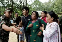 Foreign aid teams and rescuers reach disaster-hit area in Nepal