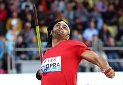 Athletics - Indian top star Chopra ends season early after ligament tear