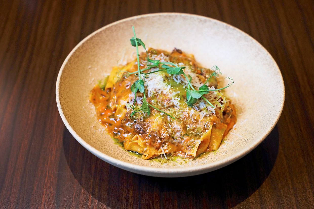 The beef cheek pappardelle highlights Tenesh's pasta-making skills to fullest effect.