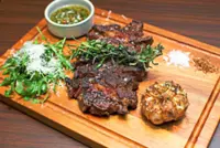 Inside an art gallery, Black Lion Steakhouse combines culinary art with culture