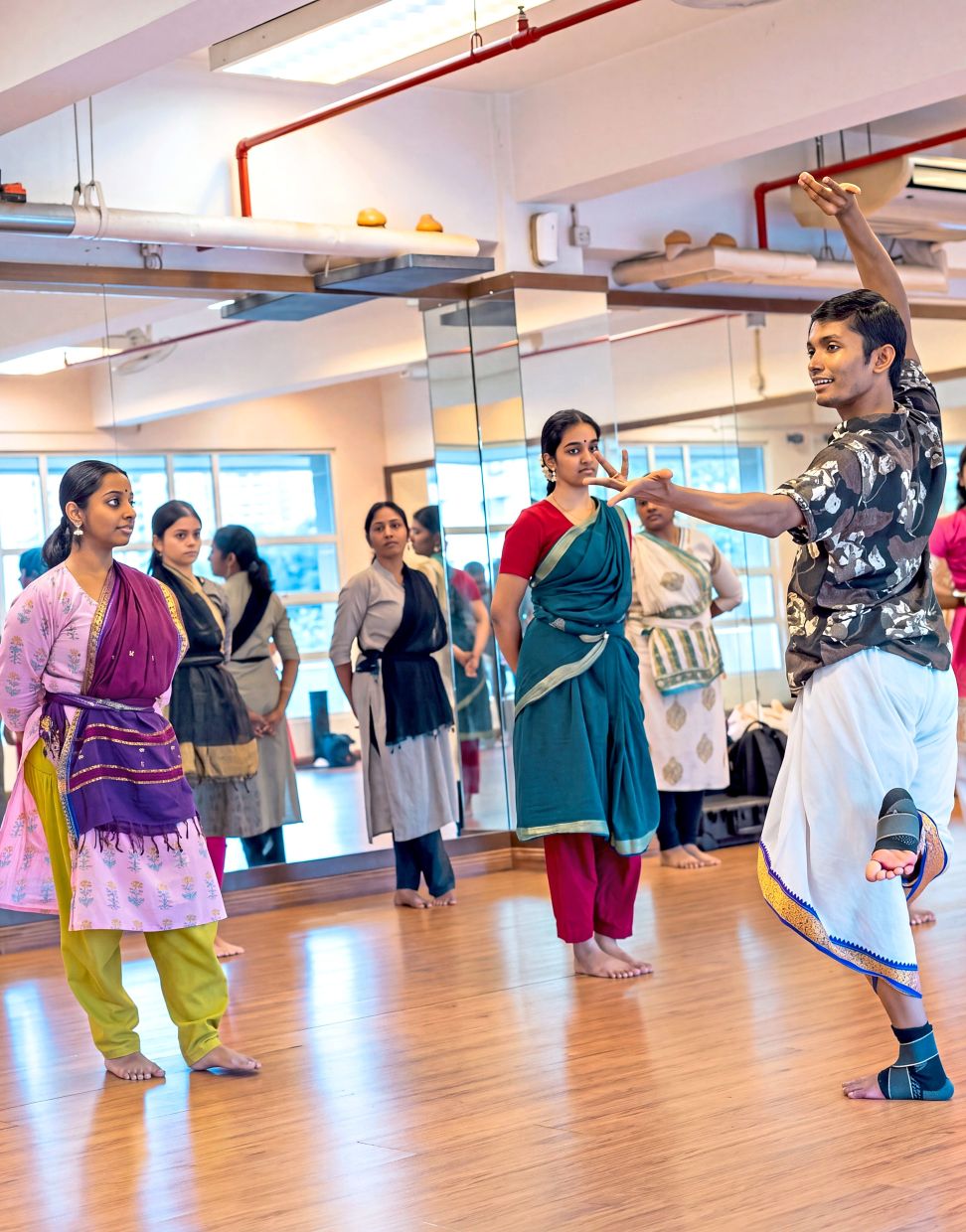 Pritam (right) conducting a workshop at the Temple of Fine Arts in Kuala Lumpur. — Handout