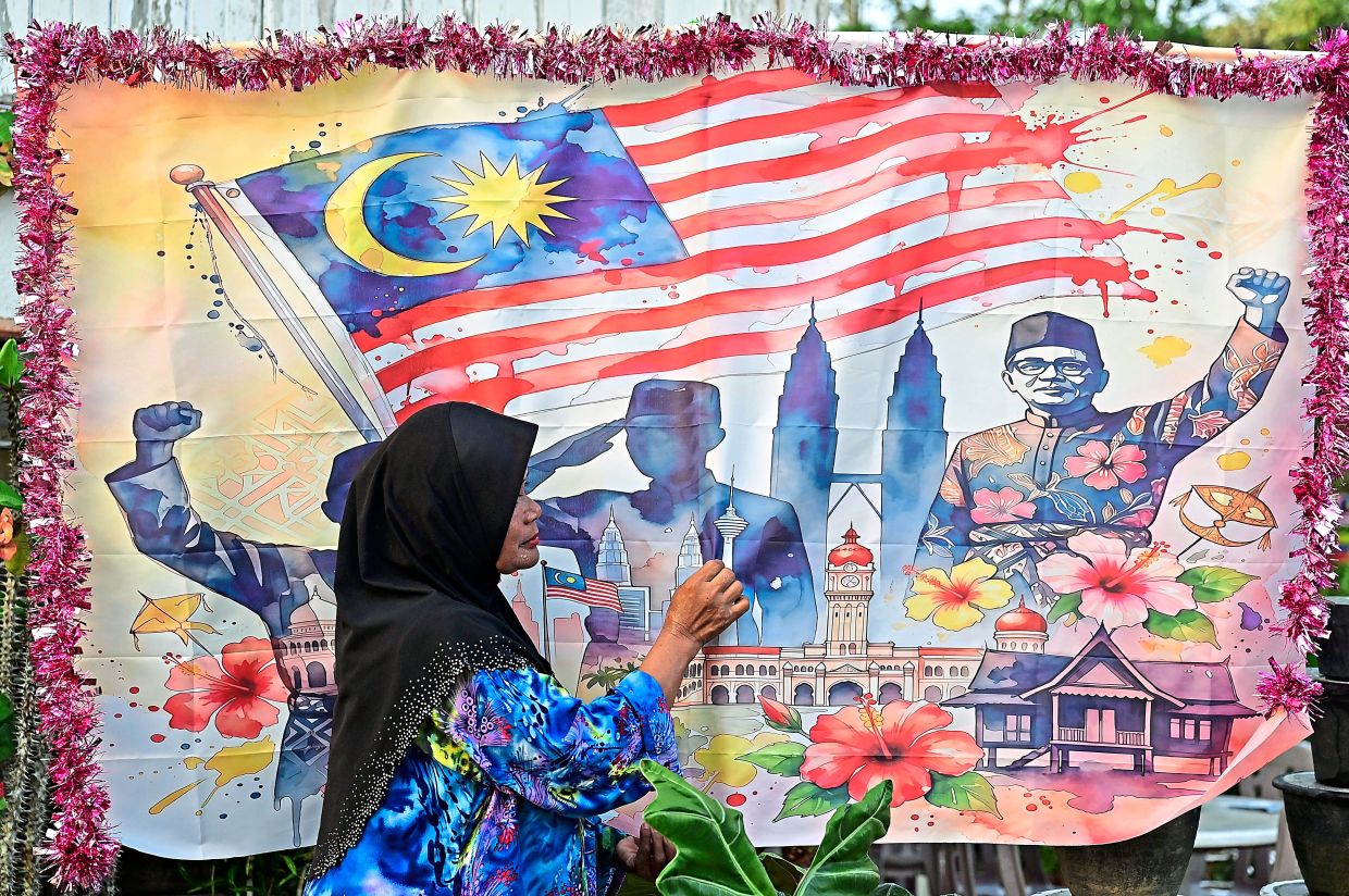 Kitam has spent RM500 on Jalur Gemilang flags and various decorative items.