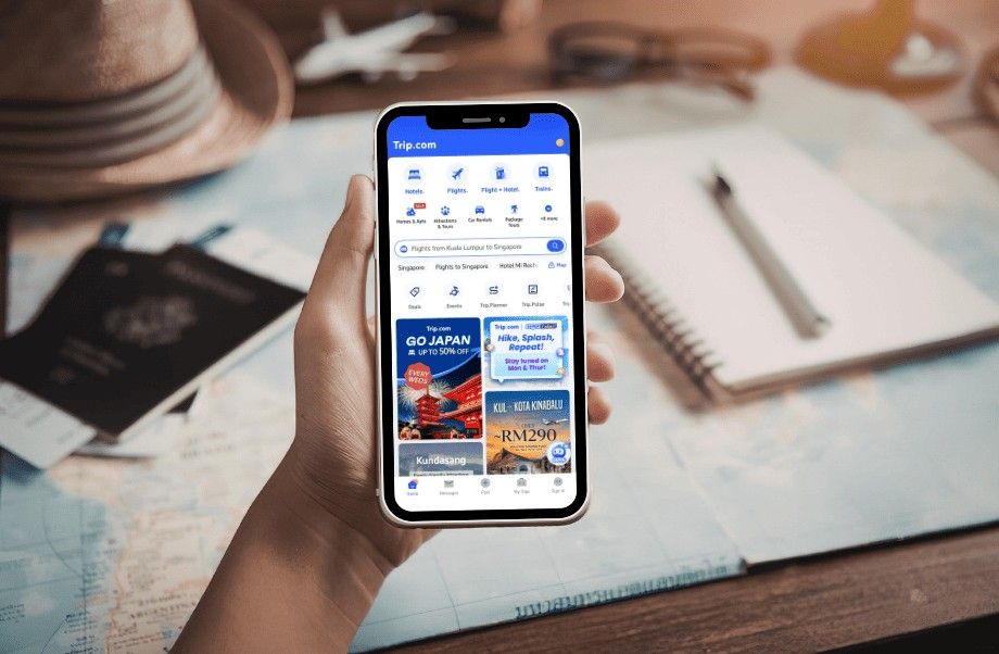 The Trip.com app puts travel planning and booking at travellers’ fingertips.