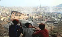 Three children killed in water village fire
