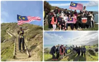 Malaysian students in Wellington mark Merdeka with Paekākāriki escarpment hike