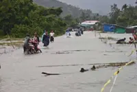 River in southern Myanmar surpasses danger level as flood shelters open