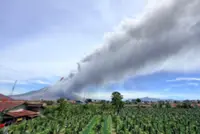 Fires and haze issues aside, Indonesia now also faces another problem - Mount Sinabung erupts and spews ash 3.5km above the summit