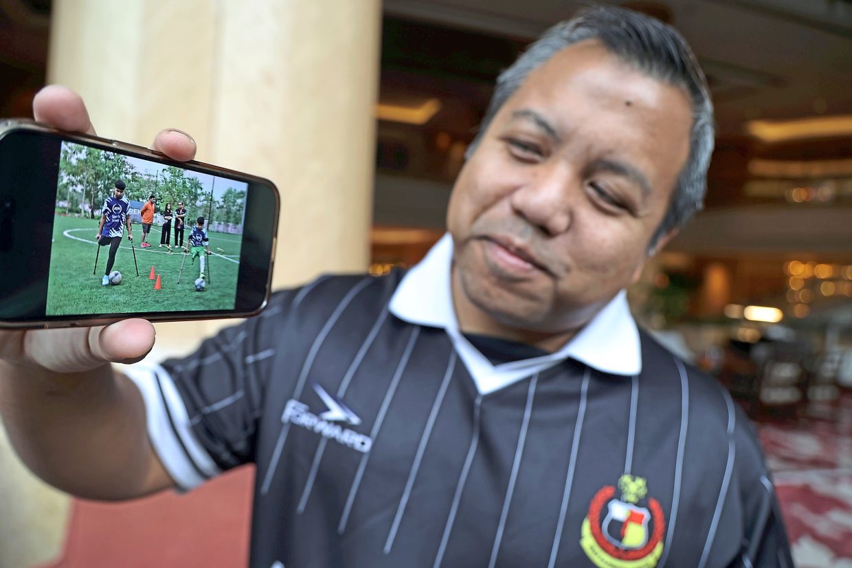 Dr Ahmad Munawwar says Projek Tongkat now has more than 100 amputee footballers in the country. — AZMAN GHANI/The Star