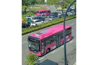 Positive response to new pink bus service in Kota Kinabalu