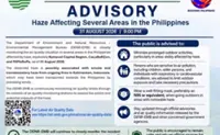 Indonesia fire-linked haze affects Metro Manila air quality