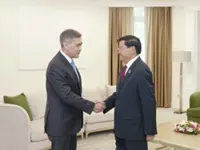 Lao President arrives in Kyrgyzstan for Shanghai Cooperation Organisation Plus meeting