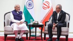Iran's president discusses regional conflict with Pakistan, Indian prime ministers in Bishkek