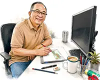 The Star's cartoonist C.W. Kee has created close to 15,000 cartoons in 45 years