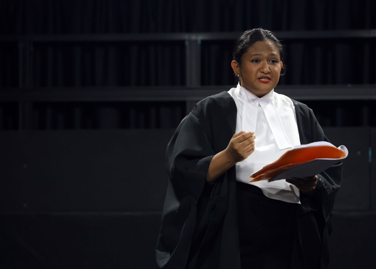 In the one-woman play 'Susan', Ranessa Theyakaraja stretches her range on stage, inhabiting three distinct roles. Photo: The Star/Chan Tak Kong
