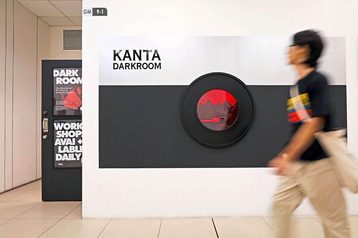 A view of the the Kanta Darkroom, which opened at the GMBB creative mall in KL in July. Photo: The Star/Leong Wai Yee