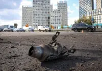 Russian attack on Kyiv injures 10, starts fire and damages high-rise building