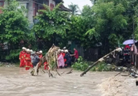 Myanmar's Myittha River rises above danger level in Kalay