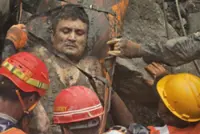 Family celebrates 'miracle' survivor Kabir Maharjan’s rescue after 10 days inside Nepal's Trishuli 3A tunnel